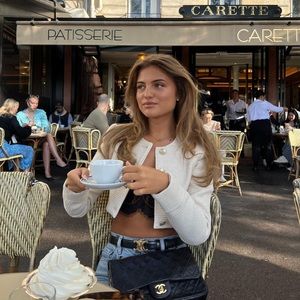 Zara Cream Crop Blazer